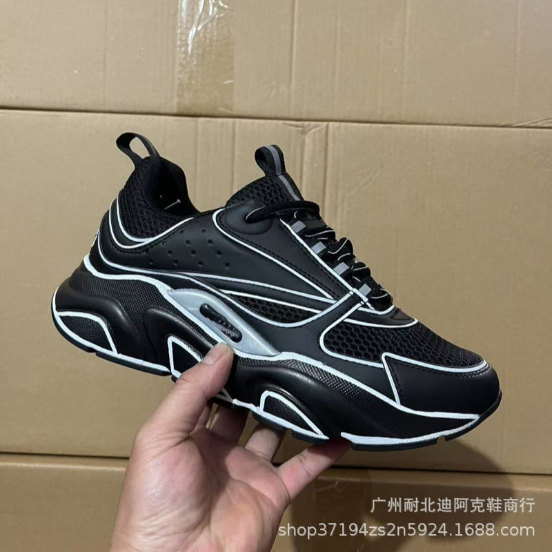 european station new arrivald home b22 sports shoes casualthick solefashionretro breathable men's and women's height increasing running shoes