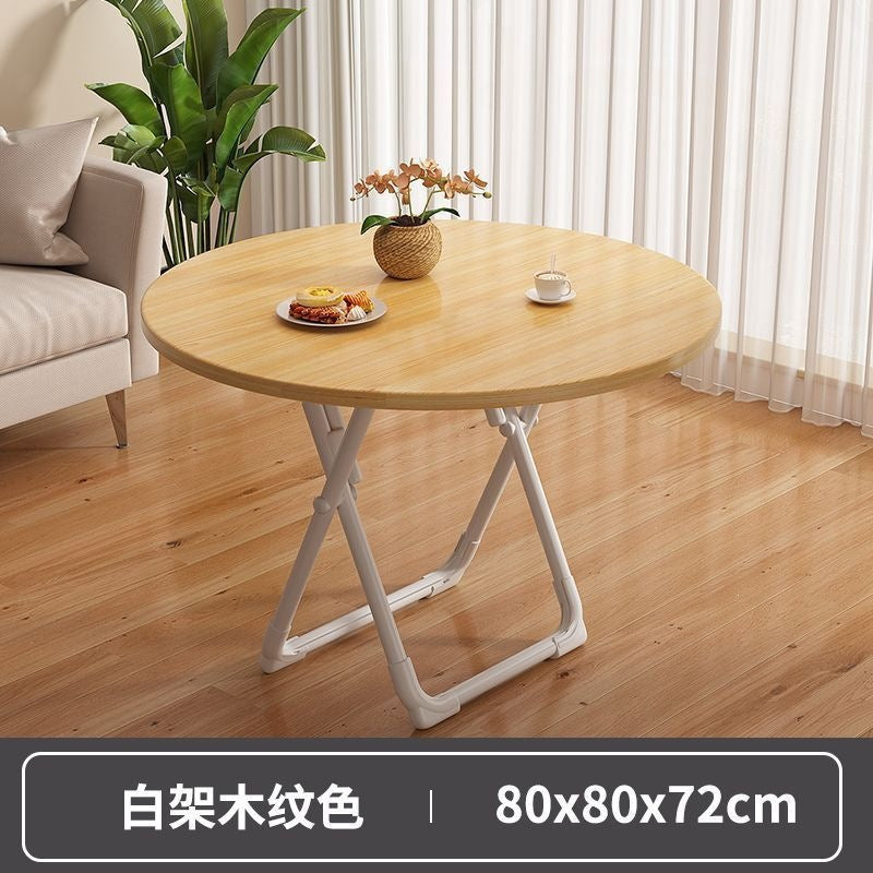 Foldable table dining table for homesmall apartment rental house simple table and chairs for eating square table round table convenient stall