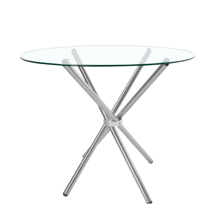 Tempered glass dining table - modern luxury restaurant table, meeting table, home dining table