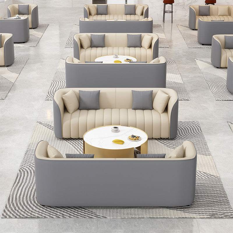 Saint-ly minimalist light luxury hotel lobby sofa set - lounge area, office reception area, meeting & negotiation space