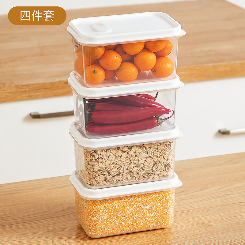 Kitchen Food Refrigerator Storage Box Transparent Sealed Fruit Food Fresh-keeping Box Food Grade Plastic Japanese Bento Box