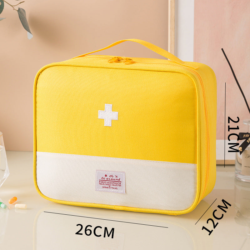 Portable First Aid Kit Cross Drug Storage Bag Travel Business Travel Medical Kit Large Capacity Medical Emergency Kit