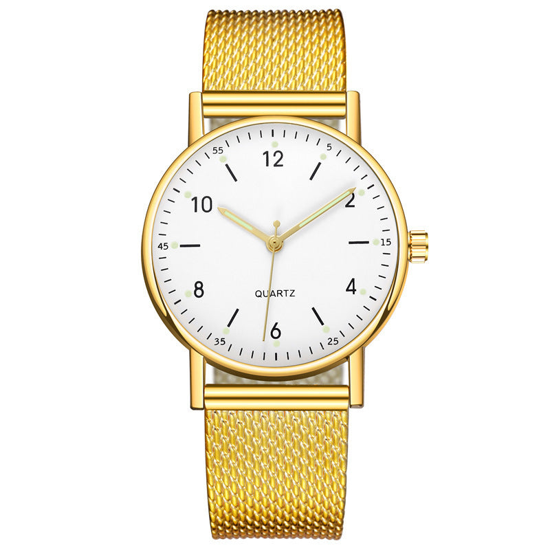 Export xiyin rubber mesh belt quartz watch women's watch thin luminous women's watch accessible luxury luminous watch women's watch