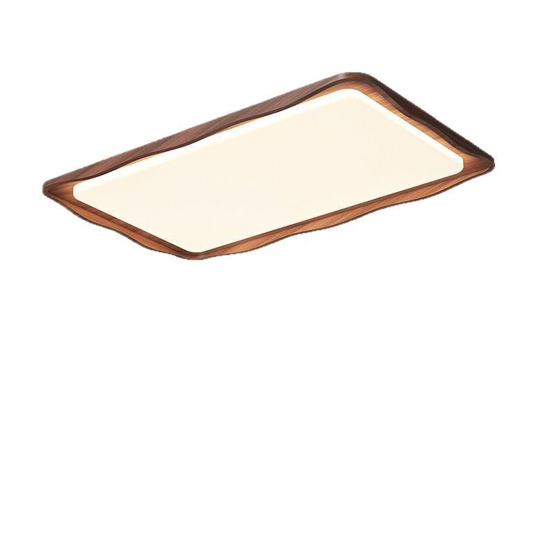[Strict Selection] 2025 New Wave Ceiling Light French Retro Walnut Full Spectrum Eye Protection High-end Bedroom Light