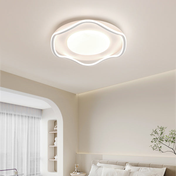 [Strict Selection] Cream Wind Minimalist Bedroom Ceiling Light Eye Protection Modern Simple Atmospheric Main Light Zhongshan Home Improvement Lighting