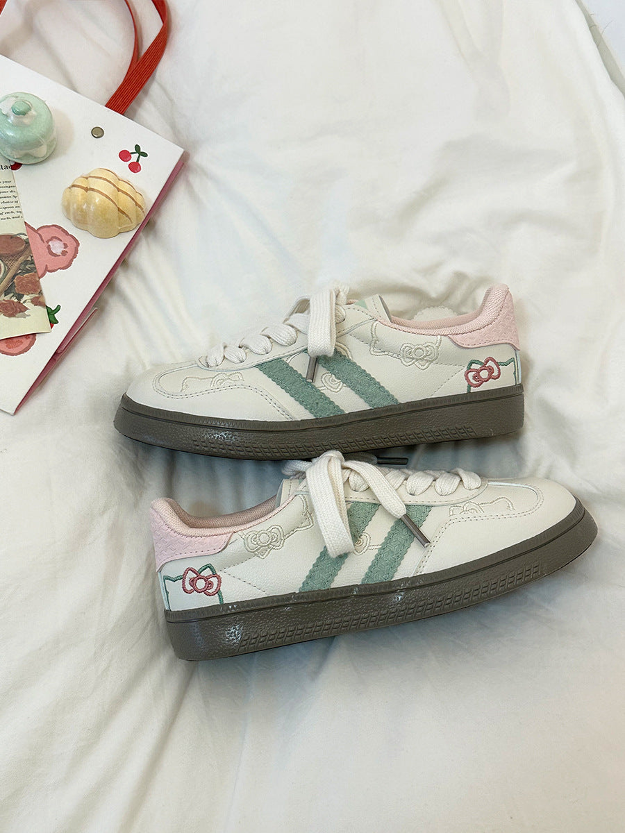Flat white shoes 2026 summer niche styletrendy sneakers easiest for match sneakers niche stylek-style ins shoes for women new arrival