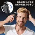 electric shaver with magnetic triple heads, full body washable, digital display, portable, fast charging, and cordless design - new model
