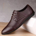 New versatile men's pointed-toe leather shoes - soft sole business casual loafers - perfect for work, security, or dad shoes - wholesale available