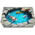 visual trap floor mat flannelfor home bathroom toilet absorbent non-slip mat entrance door mat