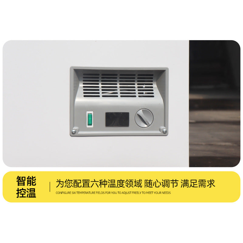 Freezer, commercial for home horizontal refrigerator, refrigerated dual-temperature copper tube freezer, supermarket ice cream cabinet, horizontal freezer