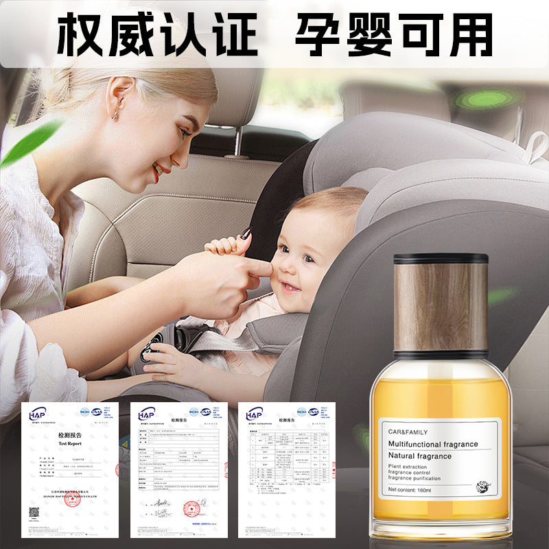 Car aromatherapy perfume - safe for babies & children - "colorful moments" car ornament - premium crystal glass incense holder
