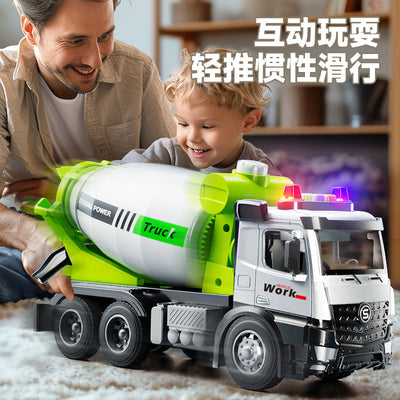 Kidsartificial city ladder fire truck toy boy engineering vehicle sanitation sprinkler inertia sound and light car model