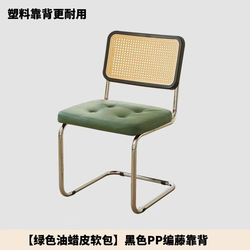 Imitation rattan soft-packed chair popular coffee shop hotel casual medieval chair casual scandinavianfor homedesigner dining chair