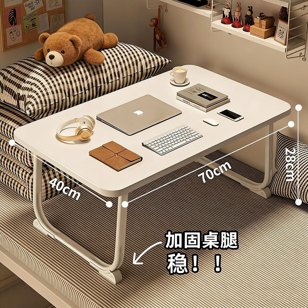 Bedside desk folding small table student dormitory writing desk dorm room essential laptop table assembly-free