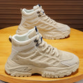 Workwear men's shoes winter non-sliphikingbootsmenthick soleheight increasingdad shoessportscasualhigh top trendy shoes