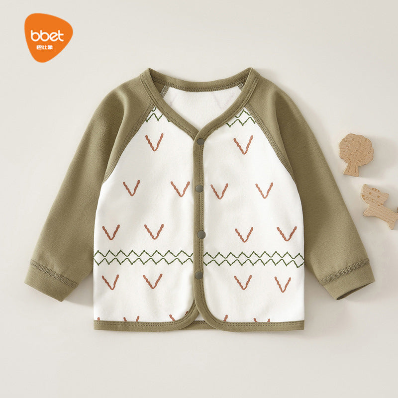 Babylon top pure cotton cardigan boy girl small child outing baby small outweareasiest for match super cute