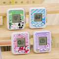 handheld virtual digital pet game console keychain pendant kids mini interactive development toy