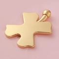 Factory direct clover-shaped massage facial roller - metal scraping tool for face, eye, and neck lifting - wholesale