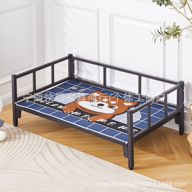 Pet iron bed neutral dog house bed off the subway art large, medium and small dogs teddy french fighting all year roundneutral dog house bed frame
