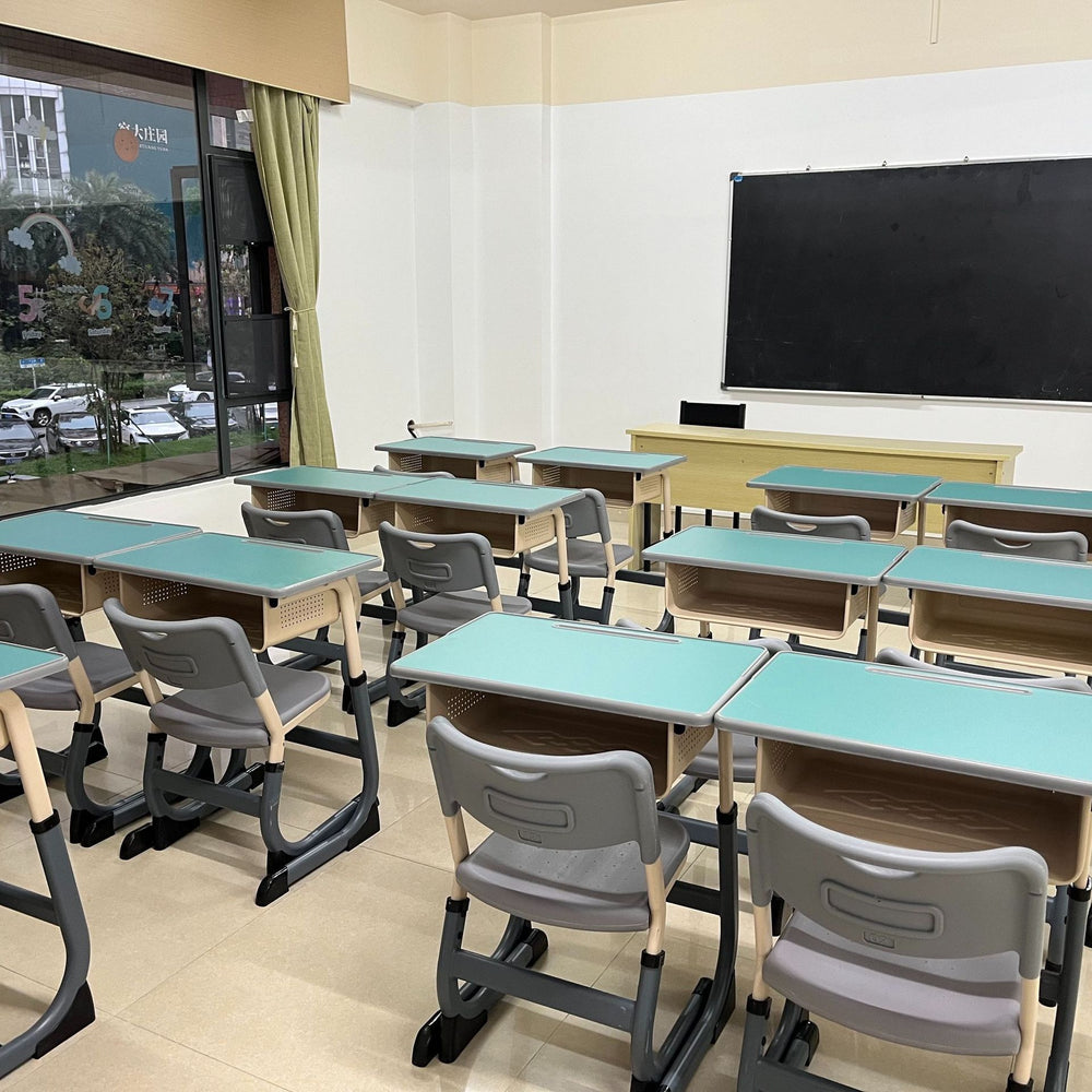 Adjustable height, thickened children's study desk - ideal for elementary and middle school tutoring classes, writing, and school use