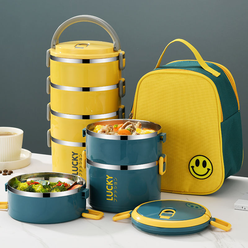 Insulated lunch box for office workers, extra long insulated lunch bucket, stainless steel insulated bucket bag, lunch box, lunch box for female students