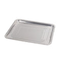 Stainless steel extra thick square tray barbecue plate steamed rice plate dumpling rectangular iron plate thickenedfor home grilled fish plate