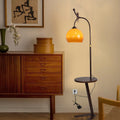 Medieval style living room sofa next to fishing lamp coffee table storage rack all-in-one american retro bedroom bedside floor lamp