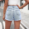 306-15013#  cross-border e-commerce women's fashion: european and american ins style high-waisted casual shorts with large pockets