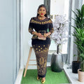 african women's fashion fashionexport heavy industry hot diamond dress  plus size hip lift slimming lookdress