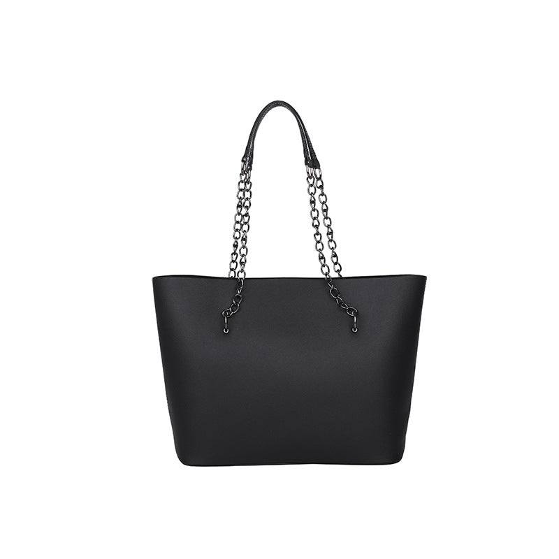 Cross-border bags bags women's 2025 new large-capacity commuter tote bag chain shoulder bag simple portable large bag