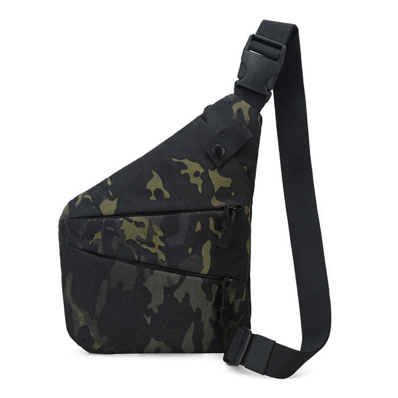Outdoor camouflage cycling mountaineering bag lightweight shoulder left messenger bag digital storage bag waterproof shoulder bag