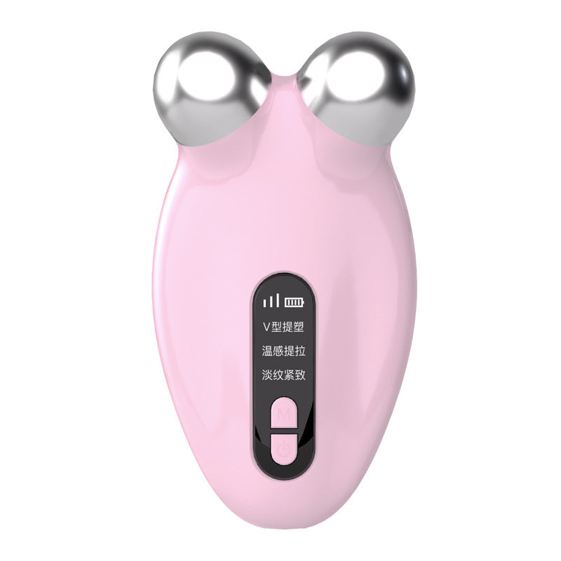 New roller puller Manual 2-wheel massager Facial lift Beauty facial thin face massager Cross-border no