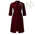 D610 european and american style elegant stretch slim-fit solid color blazer and slip dress two-piece set - african fashion outfit