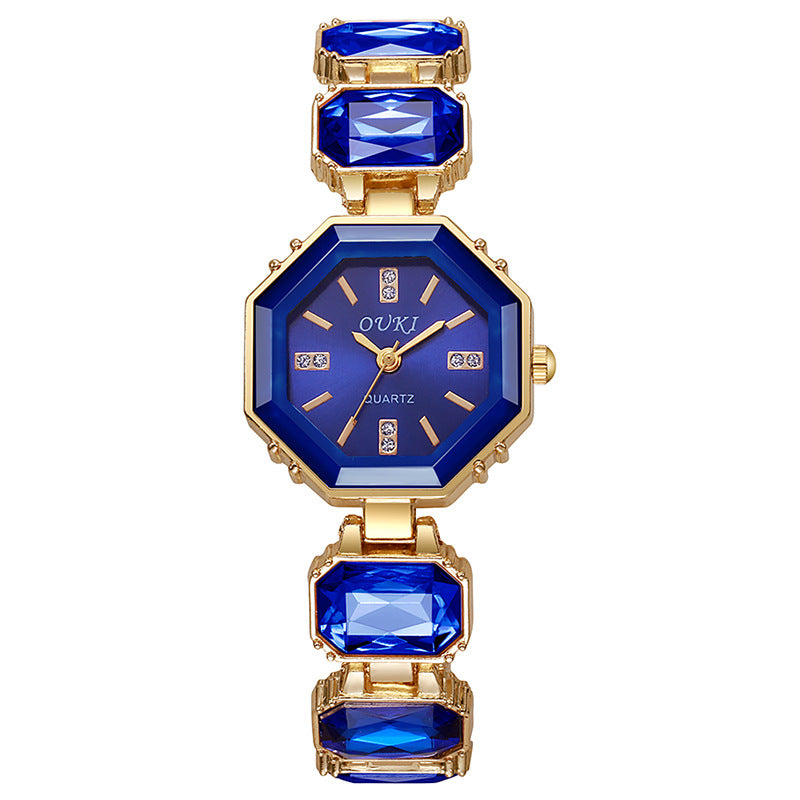 foreign trade octagonal bracelet watch women's fashion casual watch women's watch diamond-encrusted british watch manufacturer wholesale