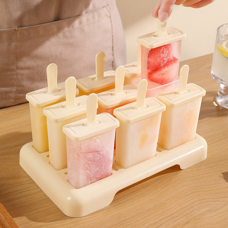 Food grade ice cube mold household make popsicle popsicle children DIY homemade ice cream frozen ice cube box ice grid wholesale