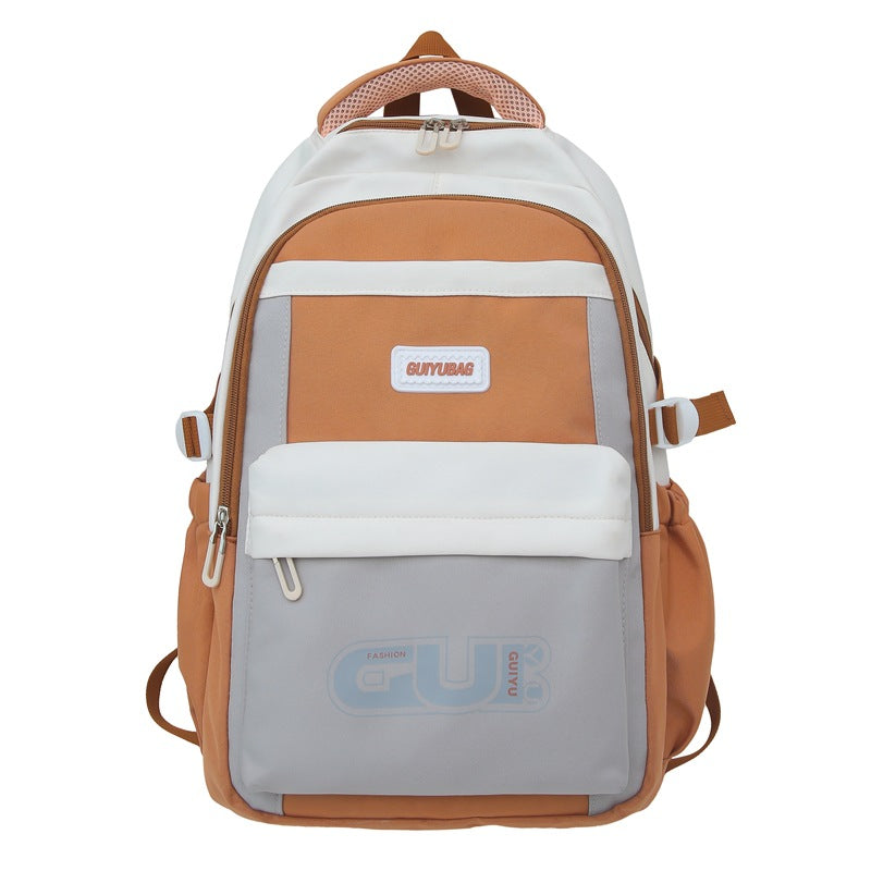 School bag men's new Korean version high value junior high school students lightweight computer backpack female college students large capacity backpack