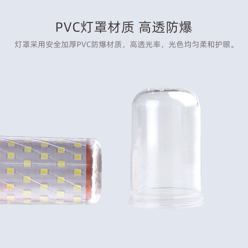 Super bright led light bulb corn energy-saving lamp e14 small screw e27 household candle light bulb three-color dimming