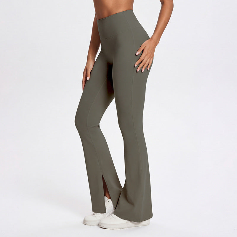 n66 yoga clothing factory wholesale peach butt lift nude sports suit pilates running fitness pants for women