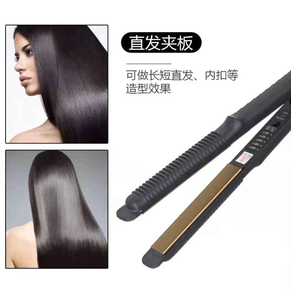 Portable curling iron straight hair splint short hair straightener perm iron corn silk curved electric splint for men for home