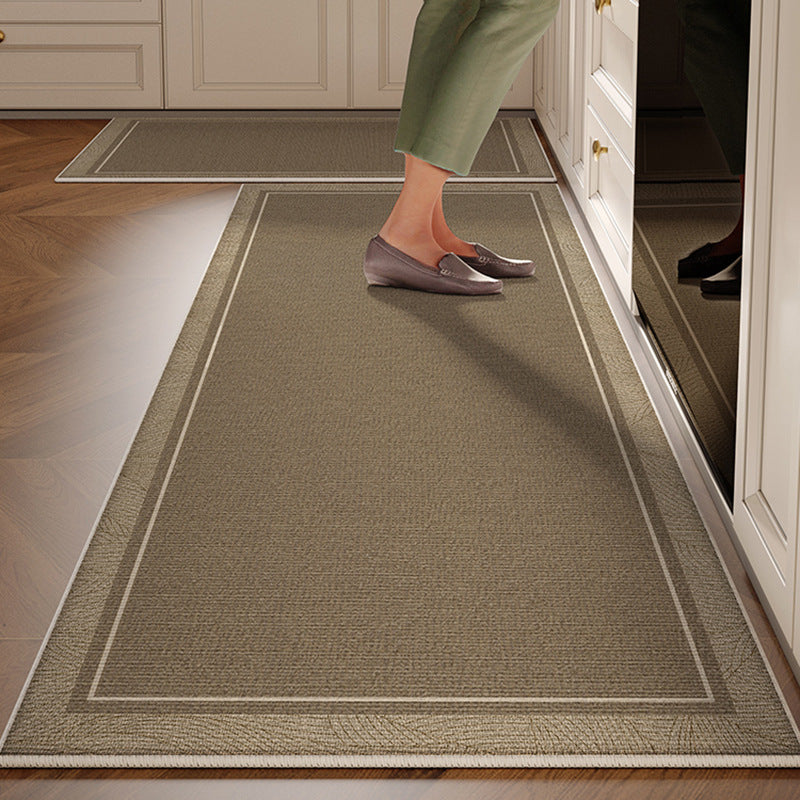 Kitchen floor mat non-slip oil-proof waterproof wipeable no-wash stain-resistant  new special carpet no-wash foot mat