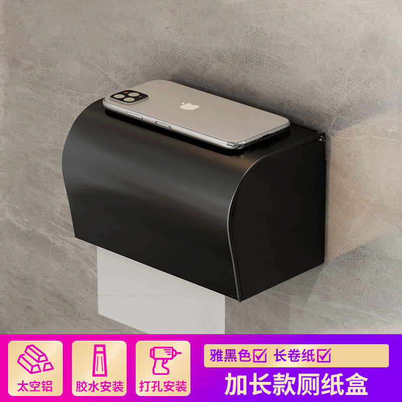 No punching toilet carton, toilet wall-mounted paper drawing roll box, tissue holder, toilet waterproof household straw carton