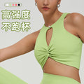 【clearance - no returns or exchanges】knotted design cutout top sports bra - beautiful back tank top for fitness, yoga, and underwear