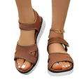 summer new arrival: plus size women's casual comfortable peep-toe soft sole roman style sandals wholesale