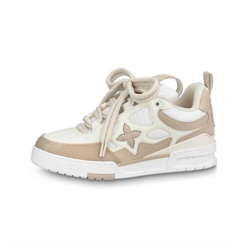 European market men's and women's bread shoes, height-increasing chunky sole dad shoes, fashionable and versatile sneakers, couple's skate shoes
