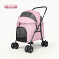 Outdoor medium and large dog pet stroller, foldable cat stroller, dog stroller, double pet wholesale, breathable and customizable
