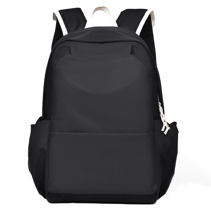 Casual men's and women's same backpack, cute pendant, student backpack, daily leisure large-capacity multi-functional backpack.