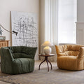 Burgundy single sofa modern casual designer fabric lazy sofa for home retro style casual chair