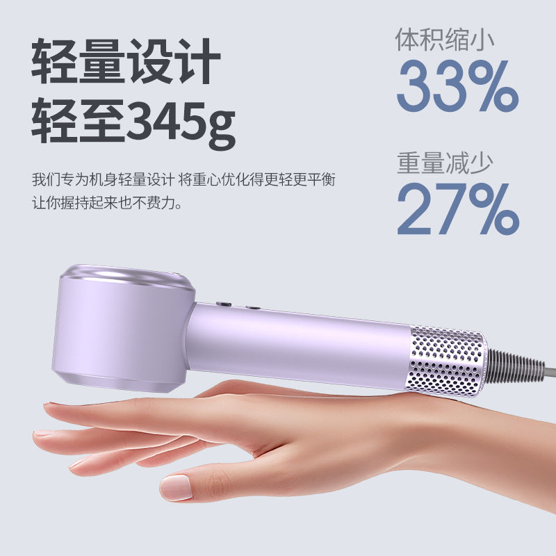 Customizable hair dryer - home use, negative ion hair care, silent & quick drying, salon-grade, bladeless, high-power blow dryer