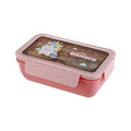 Microwaveable lunch box with lid - perfect for office workers, keeps food fresh, airtight plastic bento box