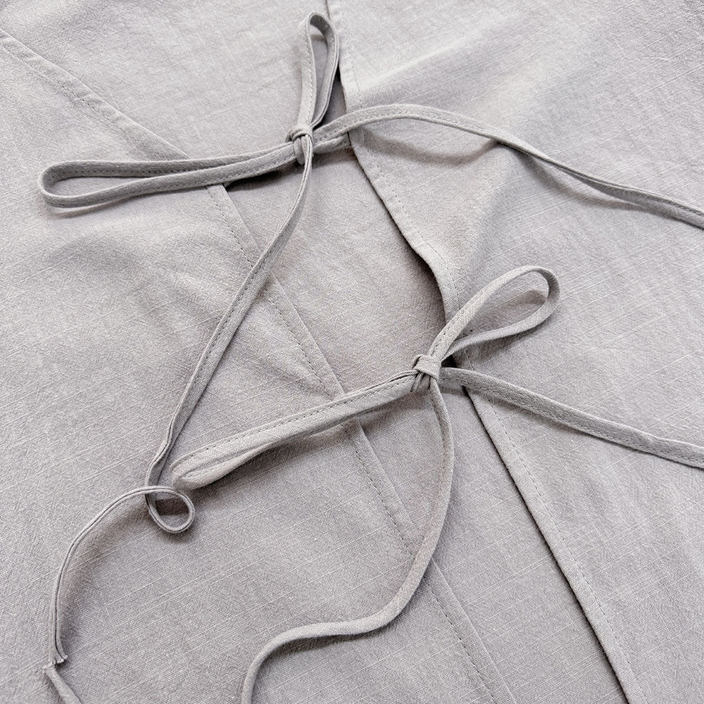 Cross-border independent station early autumn casual lace-up design cardigan trousers set European and American women's clothing fashion lazy two-piece set